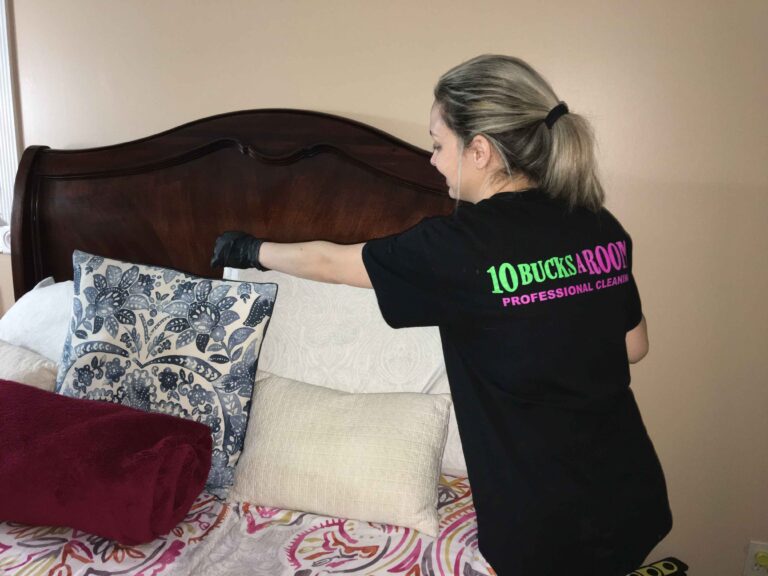 10bucksaroom maid cleaning the restroom